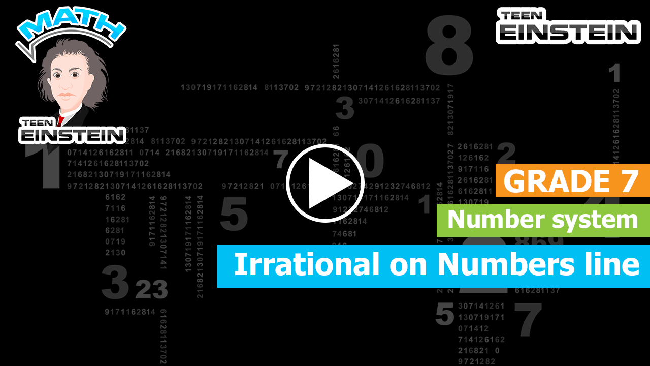 Number System Irrational on number line